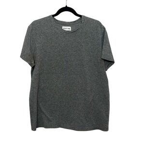 Vestige Mens Heather Gray Cotton Crew Neck Pullover Short Sleeve T-Shirt‎ Large
